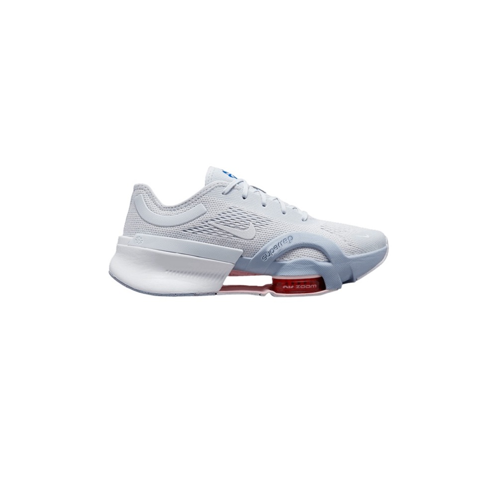 NIKE ZOOM AIR BLUE WHITE SNEAKERS - Picture 4 of 5